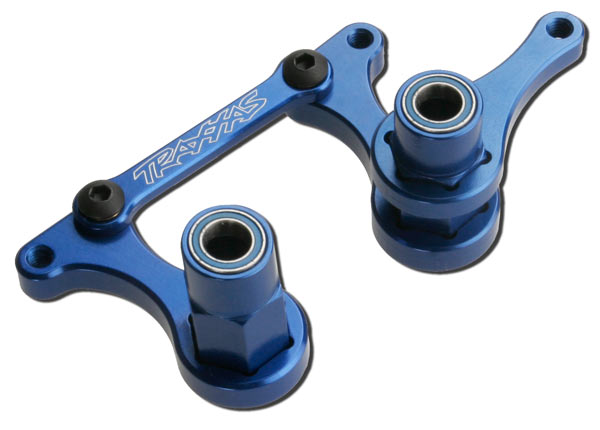 3743A TRAXXAS STEERING BELL CRANKS BLUE ALM