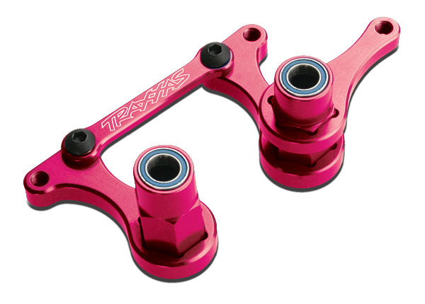 3743P TRAXXAS STEER BELLCRANK DRAG LINK PINK-ANODIZED