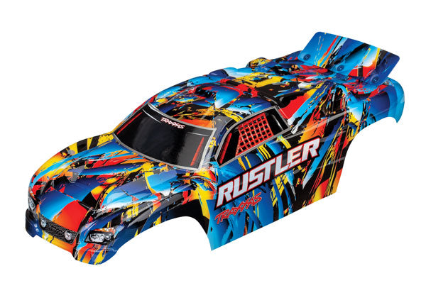 3748 TRAXXAS BODY RUSTLER ROCK N ROLL