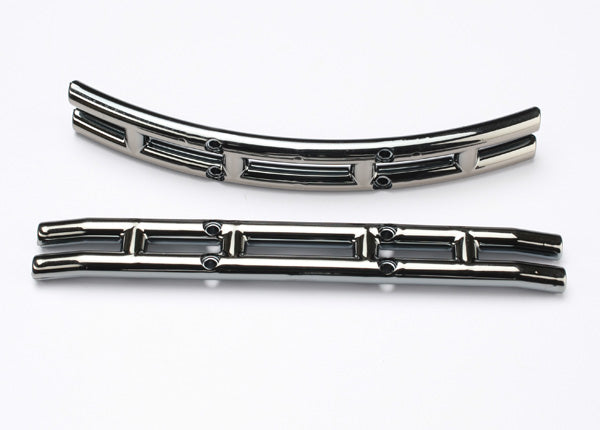 3926 TRAXXAS BUMPERS BLACK CHROME (F&R)