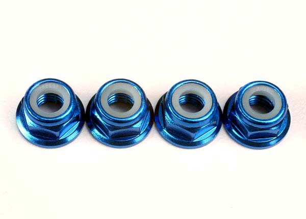 TRAXXAS NUT 5MM FLANGED ALUM.