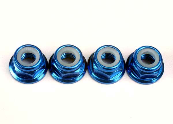 4147X TRAXXAS NUT 5MM FLANGED ALUM.