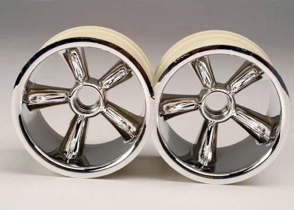 4174 TRAXXAS PRO-STAR CHROME WHEELS (2) FRONT