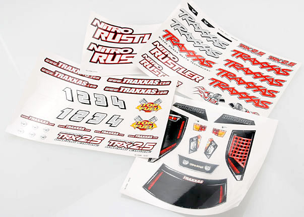 TRAXXAS DECAL SHEET NITRO RUSTLER