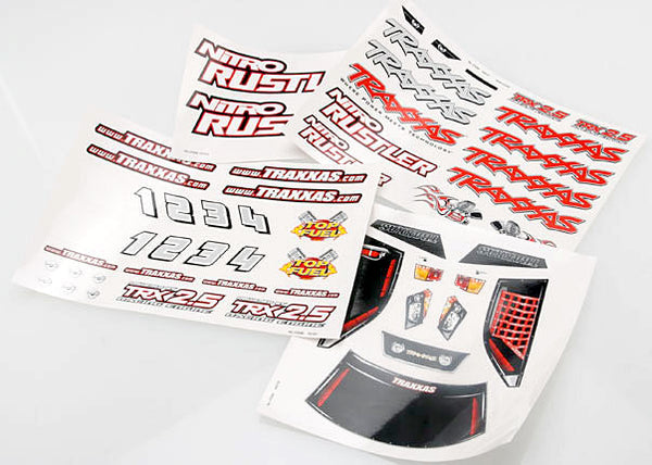 4413X TRAXXAS DECAL SHEET NITRO RUSTLER