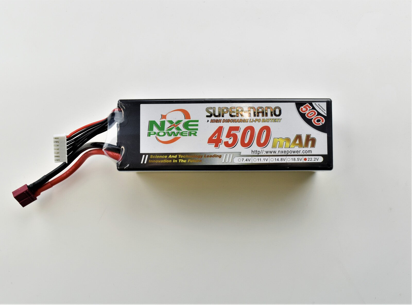 NXE 4500mah 50C 6S Hard Case  48*47*138mm Deans 22.2v