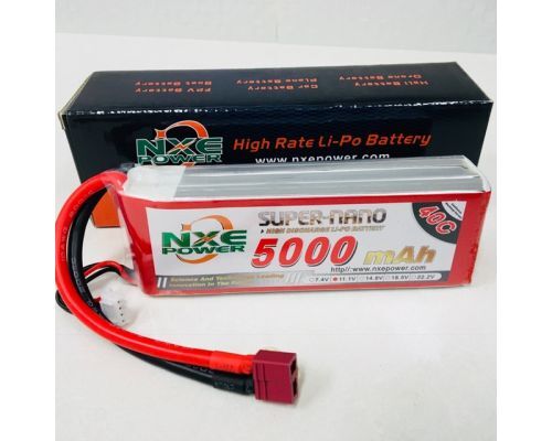 5000SC403SDEAN NXE 11.1v 5000mah 40c S/case Lipo w/dean