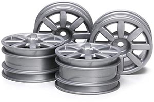 T51334 TAMIYA M-CHASSIS FLAT 8SPK WHL SIL *4 Tamiya
