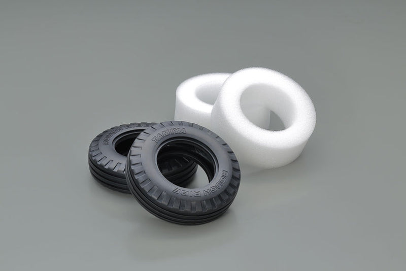 T51716 TAMIYA RIBBED RR TIRES &IS *2 Tamiya