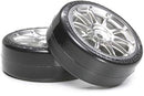 T54022 TAMIYA 10-S WHEEL W/SD TIRE*2(24MM/0) Tamiya