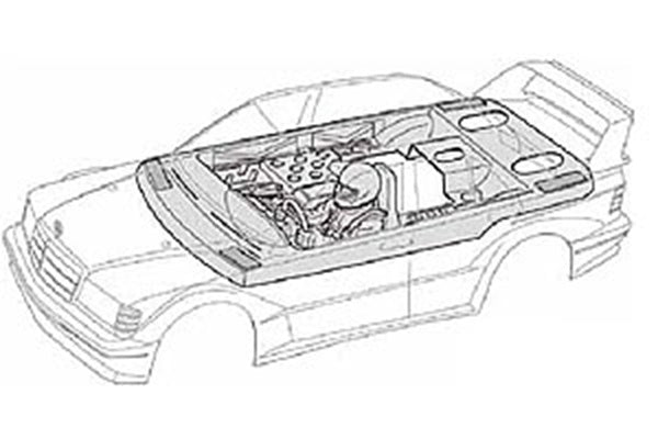 T54298 TAMIYA 1/10 TOURING CAR COCKPIT LHD Tamiya