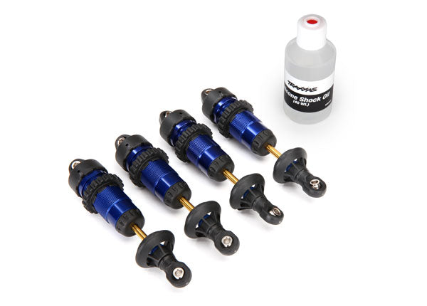 5460A TRAXXAS SHOCKS GTR ALUM ASSY BLUE ANODIZ