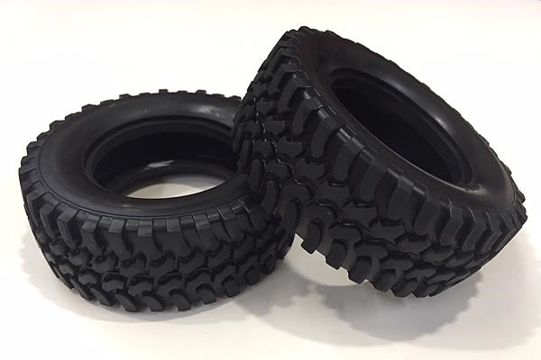 T54735 TAMIYA CC-01 MUD BLOCK TIRES *2 Tamiya