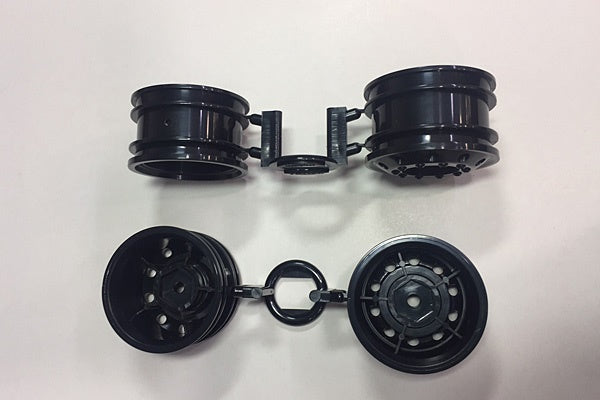 T54741 TAMIYA OR RACE TRUCK WHL FR *2EACH BLACK Tamiya