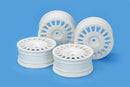 T54851 TAMIYA 24MM RALLYDISH WHEELS 0 WHI (4 pcs.) Tamiya