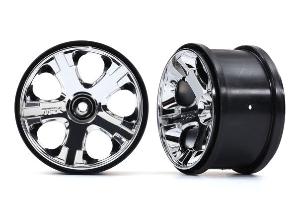 5576 TRAXXAS WHEELS CHROME 2.8