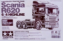 T56514 TAMIYA SCANIA R620 6X4 HIGHLINE BODY Tamiya