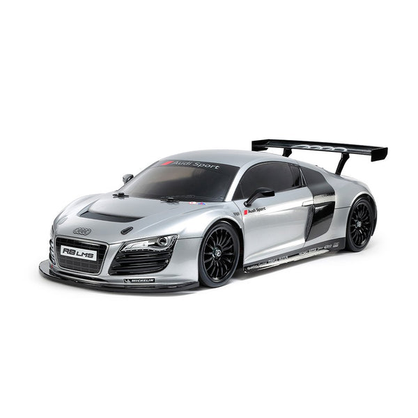TAMIYA 1/10 R/C AUDI R8 LMS 2008 - SILVER PAINTED BODY (TT-02) 47517
