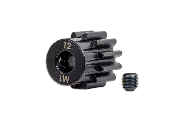 6482X TRAXXAS GEAR 12-T PINION (1.0 METRIC PITCH) (FITS 5MM SHAFT)/ SET SCREW