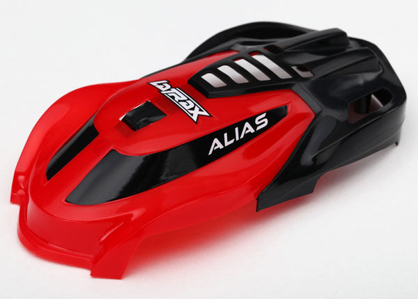 6611 TRAXXAS CANOPY ALIAS RED/ SCREWS CANOPY VIPE