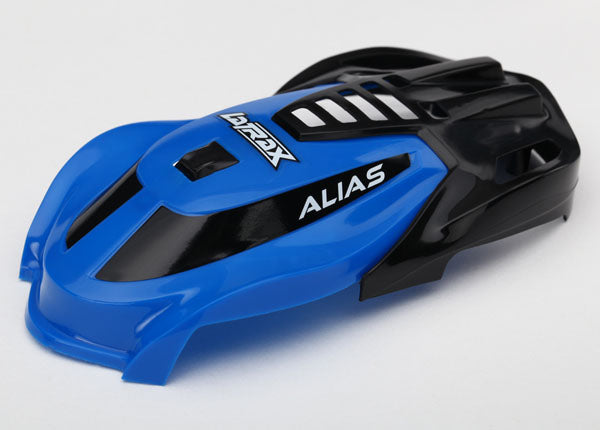 6612 TRAXXAS CANOPY ALIAS BLUE/ SCREWS CANOPY VIP