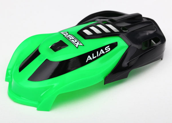 6614 TRAXXAS CANOPY ALIAS GREEN/ SCREWS CANOPY VI