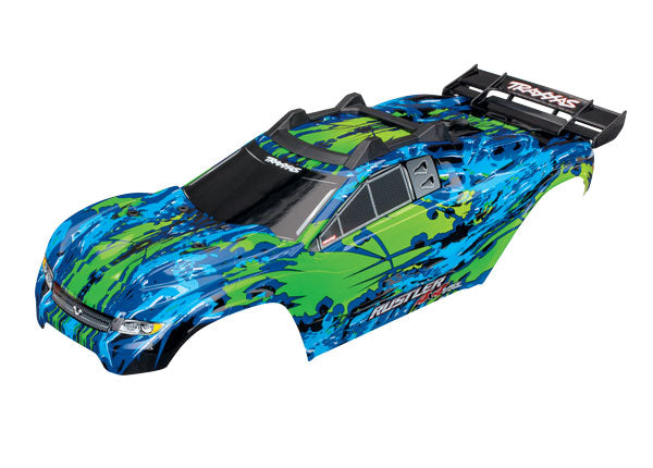 6717G TRAXXAS BODY RUSTLER 4X4 VXL GREEN