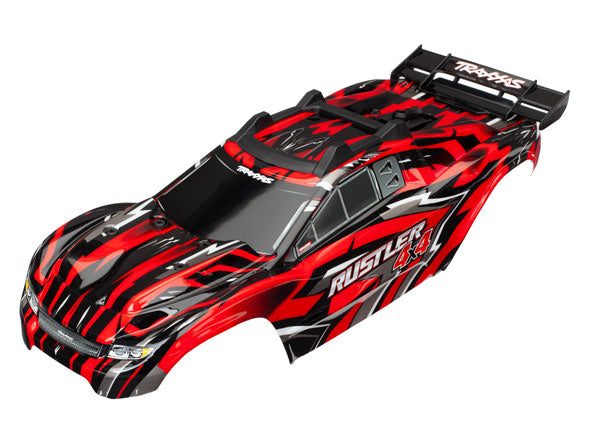 6718 TRAXXAS BODY RUSTLER 4X4 RED