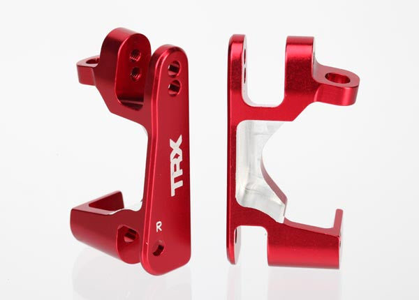 6832R TRAXXAS  CATER BLOCKS (C-HUBS) 6061-T RED L&R