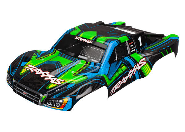 6844X TRAXXAS BODY SLASH 4X4 GREEN & BLUE