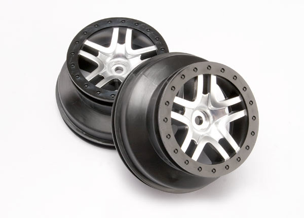 6872 TRAXXAS VWHEELS SATIN CHROME DUAL PROFILE SLASH