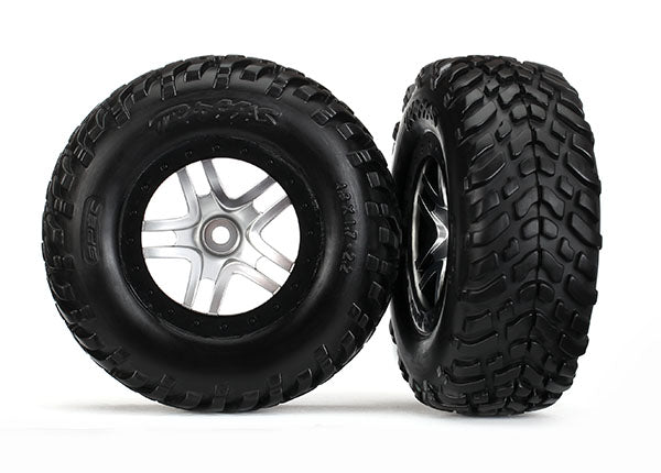 6892 TRAXXAS T&W SCT SPLIT-SPOKE SATIN CHRM BLK BEADLOCK DUAL PROFILE