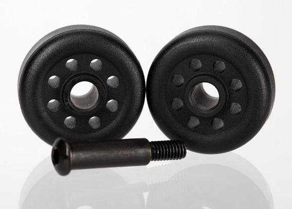 6977 TRAXXAS WHEELS (2)/ AXLE (1) (FOR WHEELIE BAR #6978)