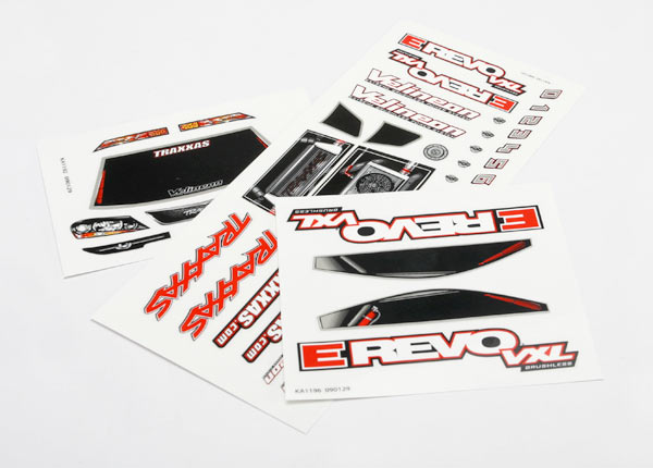 7113 TRAXXAS  DECALS 1:16 E-REVO VXL