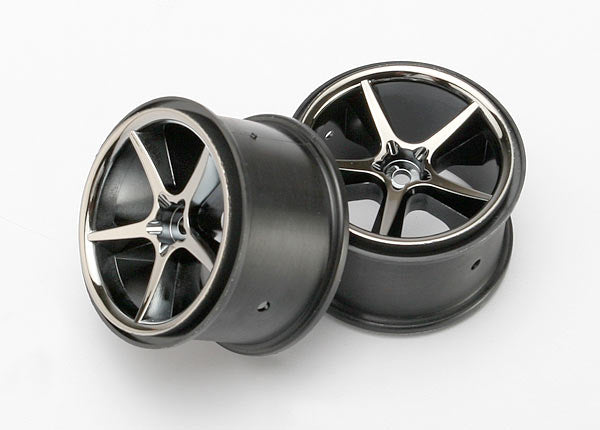 7172A TRAXXAS WHEELS GEMINI BLACK CHROME