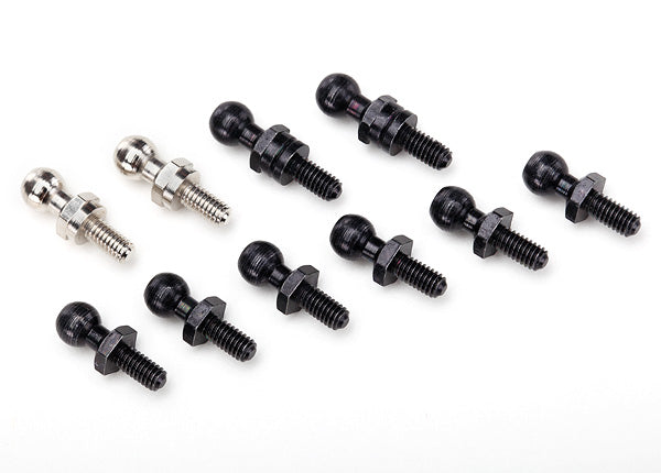 7540X TRAXXAS PIVOT BALLS: BLK (6) LONG (2)