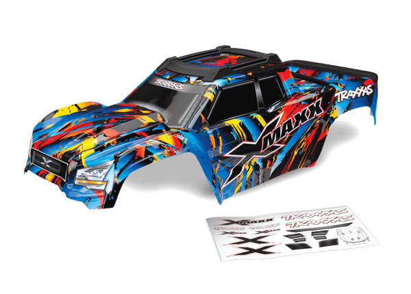 7711T TRAXXAS BODY X-MAXX ROCK N ROLL (PAINTED DECALS APPLIED)