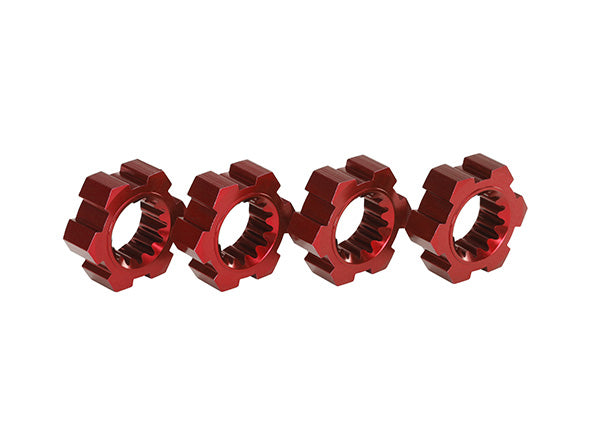 7756R TRAXXAS WHEEL HUBS HEX ALUM (RE-ANODIZED) (4)