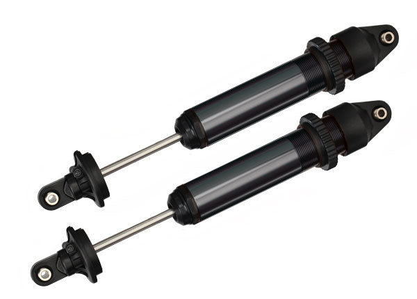 7761A TRAXXAS SHOCKS GTX ALUMINUM (BLACK-ANOD) (ASSEMB W/O SPRINGS) (2)