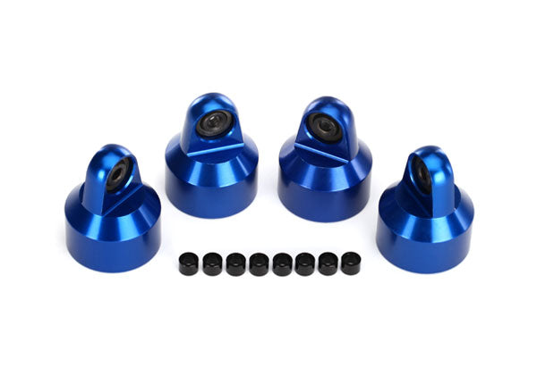 7764A TRAXXAS SHOCK CAPS ALUMINIUM (BLUE)