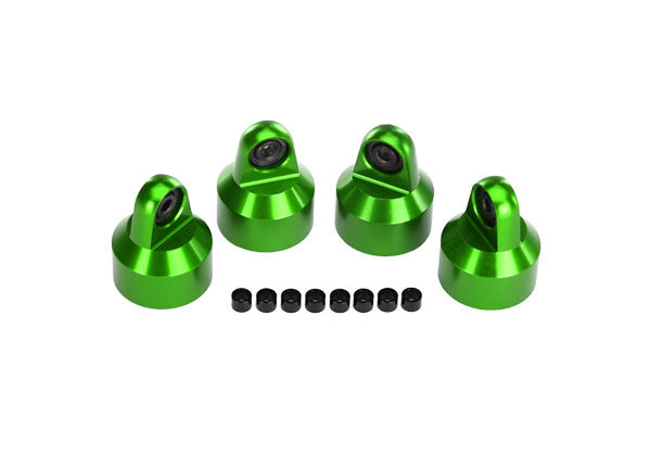 7764G TRAXXAS SHOCK CAPS ALUMINUM (GREEN-ANODIZED)