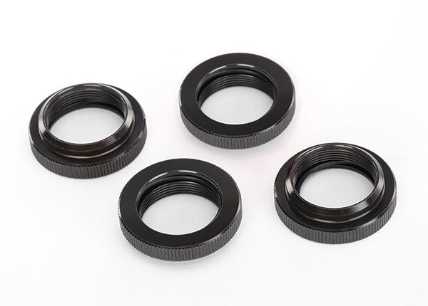 7767X TRAXXAS SPRING RETAINER (ADJUSTER) PTFE-COATED ALUM GTX SHOCKS (4) (ASSEMBLED WITH ORING)