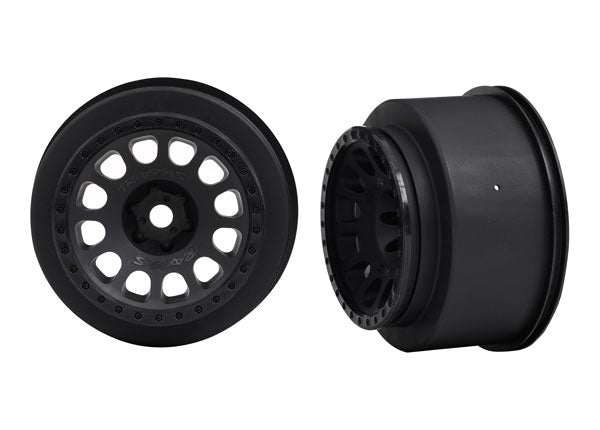 7874 TRAXXAS WHEELS XRT RACE BLK L&R