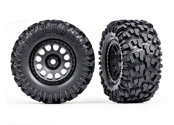 7875 TRAXXAS T&W XRT RC BLK WH MAXX AT TIRE