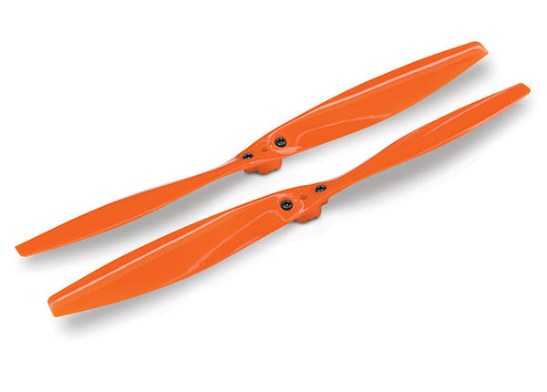 7930 TRAXXAS ROTOR BLADE SET ORANGE (2)