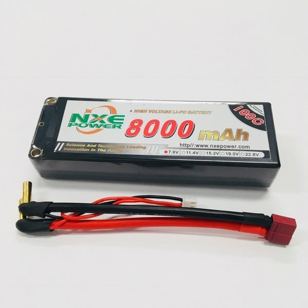 8000HC1002SDEAN NXE HC 7.6v 8000mah (5mm+ Deans) 100c