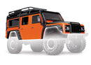 8011A TRAXXAS BODY LAND ROVER DEFENDER ADVENTURE ORANGE