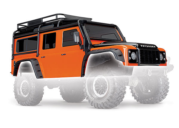 8011A TRAXXAS BODY LAND ROVER DEFENDER ADVENTURE ORANGE