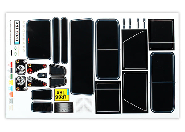 8012 TRAXXAS DECALS LAND ROVER DEFENDER