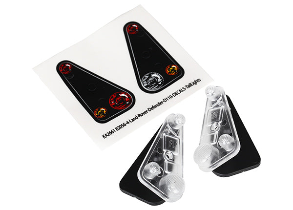 8014 TRAXXAS TAIL LIGHT HOUSING (2) LENS DECALS L&R